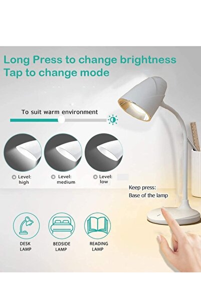 The comprehensive house LED Desk Lamp — Warm White Reading Light, Foldable, Night Light, USB Charging, Touch Control