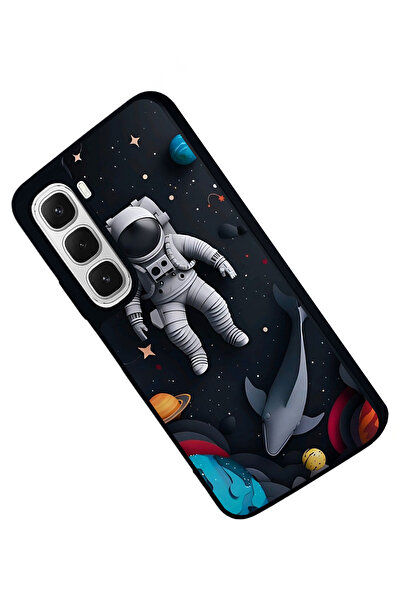 BGAKSESUAR Infinix Hot 60 İ Matte Compatible Black Case – Soft Silicone, Protective, Shock-Absorbing Cover