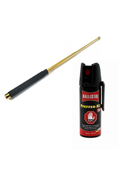 Ems Self-Defense Kit consisting of Professional Baton and KO JET Spray 50 ML