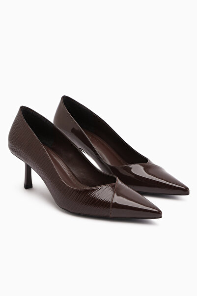 Limoya Elly Brown Women's Thin Heeled Shoes