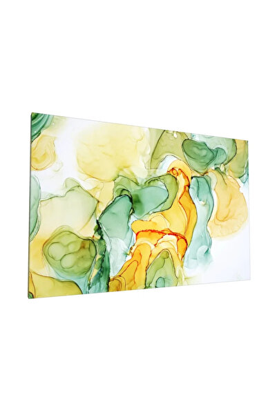 PozaTablou Pictură pe pânză: Culori în tonuri de verde și galben - 100x70 cm