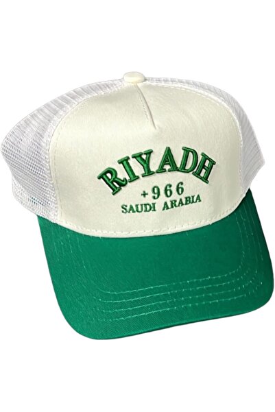 Generic قبعة بيسبول شبكية باللونين الأبيض والأخضر من الرياض +966