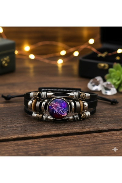 Diyar Tasarım سوار مصنوع يدويًا من سلسلة خاصة بعلامة السرطان