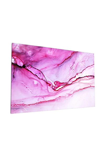 PozaTablou Pictură pe pânză: Model abstract roz cu linii delicate 100x70 cm