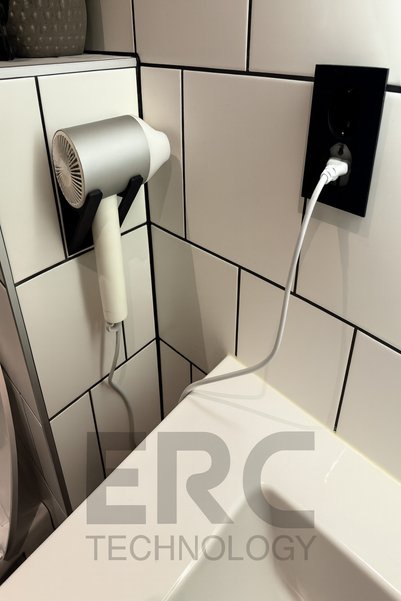 Generic Brand H500 Hair Dryer Holder |   Bathroom Wall Hanger |   Stylish and Sturdy Hair Dryer Stand