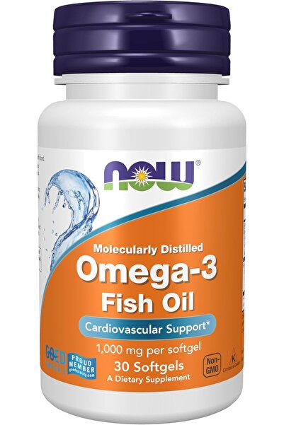 Now Foods Omega 3 Fish Oil 1,000 mg 30 Softgels