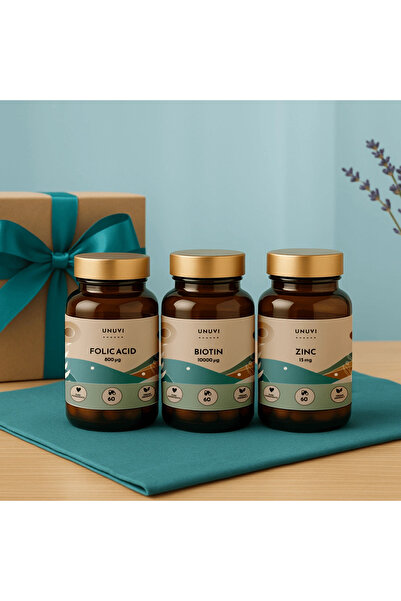 UNUVI Gift Set for Hair Nails Skin Biotin Zinc Folate BEAUTY