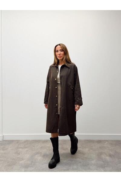 Maldia Shop Women's Verona Gabardine Waxed Trench Coat