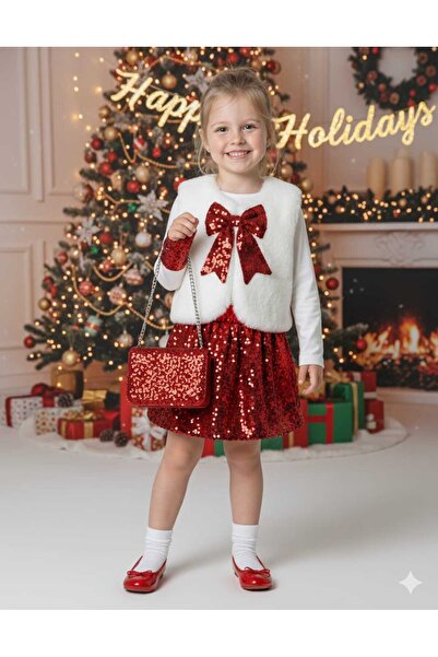 Bisahane Girl's New Year's Skirt Product Bag Gift