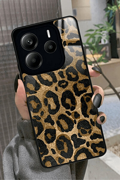 OSG Xiaomi Redmi Note 14 Compatible Leopard Pattern Premium Shockproof Case