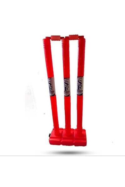 Generic Wooden Cricket Wicket Stumps with Bails - Stable, Durable, Smooth Finish for All Levels