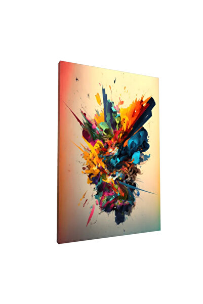 PozaTablou Pictură pe pânză: Explozie de culoare în stil abstract 70x100 cm