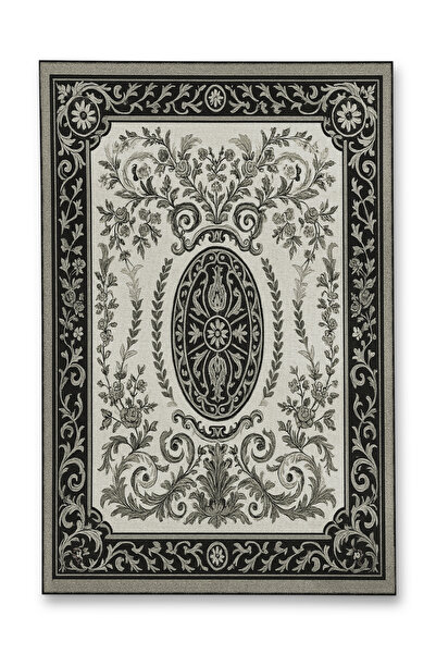 Rugs Modern Halı MOSSO Θέμα σε απόχρωση υπόλευκο, Παραδοσιακό μοτίβο λουλουδι...