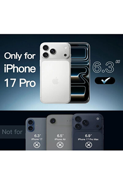 HYPERSOFT iPhone 17 Pro (6.3 Inch) Compatible Patterned Burga Series Double Layer Premium Case