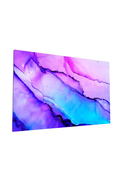 PozaTablou Pictură pe pânză: Peisaj abstract în nuanțe de violet și albastru ...