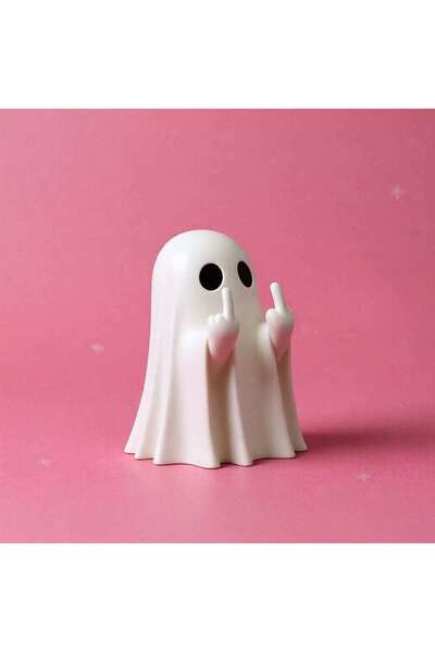 KMA Tekstil Orta Parmak Çeken Hayalet Figür & Eğlence Amaçlı & Komik Figür