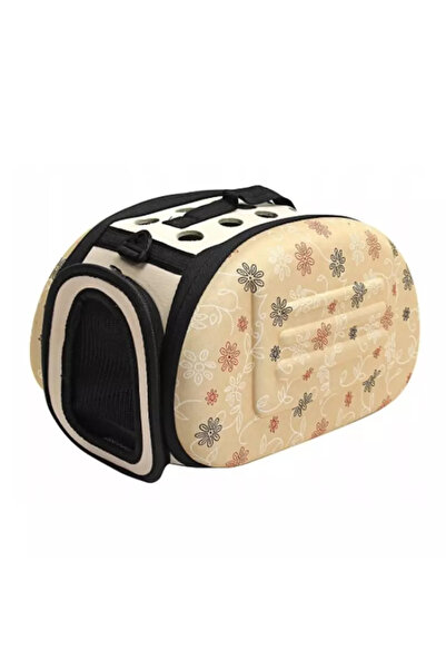 Gonga Geanta transport animale de companie de talie mica, pliabila, bej, Gong...