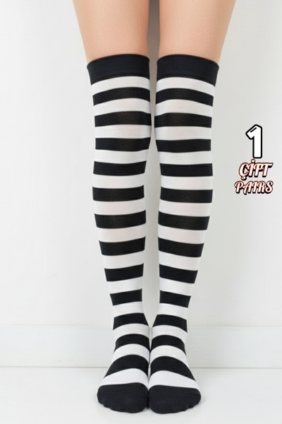 stellare Women's Fashion Over-The-Knee Cotton Socks 1 Pair