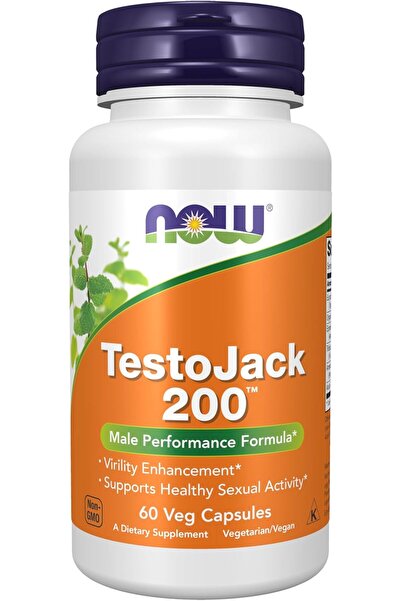 Now Foods TestoJack 200 with Tongkat Ali Tribulus, Maca and Horny Goat Weed A...