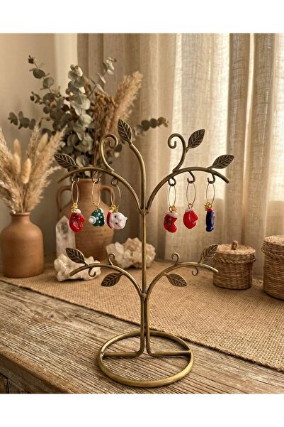 AKDEN STORE New Year's Glass Figured 6-Piece Glass Marker - Glass Separator Ring Set