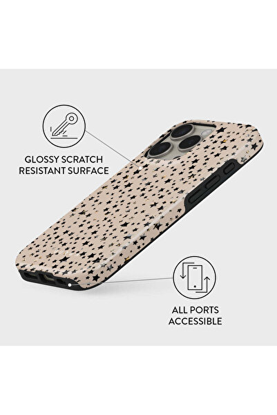 HYPERSOFT iPhone 17 Pro (6.3 Inch) Compatible Patterned Burga Series Double Layer Premium Case