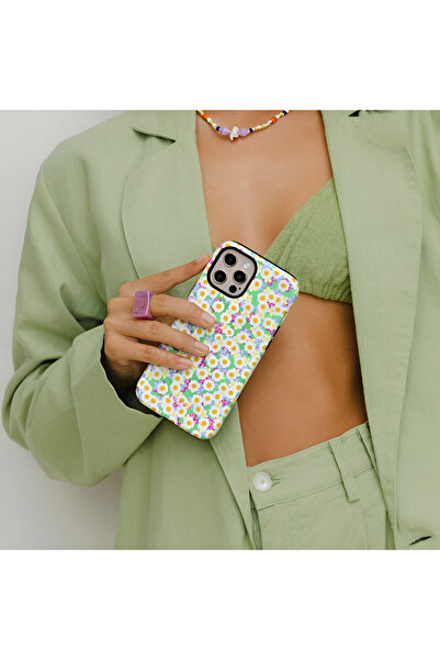 HYPERSOFT iPhone 17 Pro (6.3 Inch) Compatible Patterned Burga Series Double Layer Premium Case