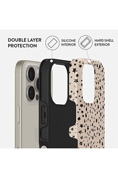 HYPERSOFT iPhone 17 Pro (6.3 Inch) Compatible Patterned Burga Series Double Layer Premium Case