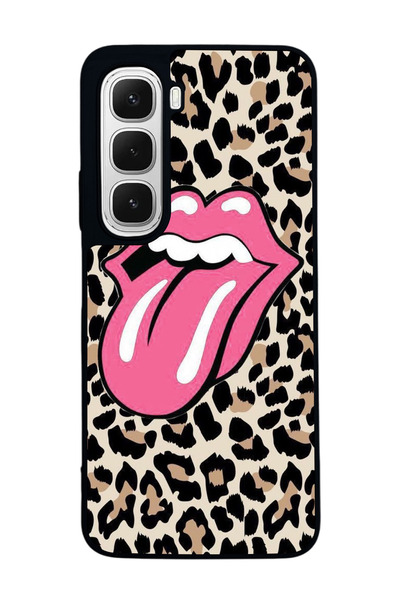 BGAKSESUAR حافظة سوداء متوافقة مع هاتف Infinix Hot 60 - سيليكون ناعم، واقي، غ...