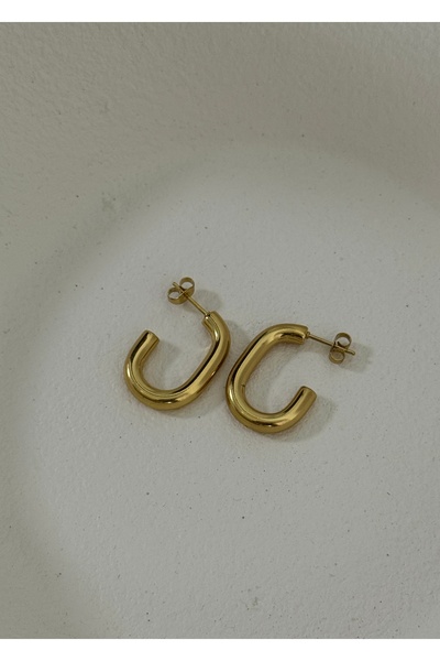 KİLİGİSTANBUL VİNTAGE ÇELİK HALKA KÜPE