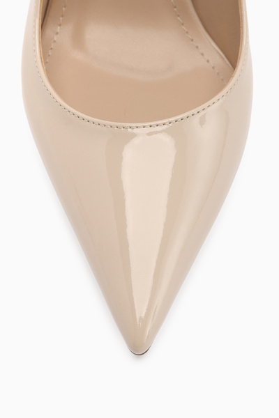 Limoya Nancy Ecru Patent Leather Women's High Heel Shoes Stiletto