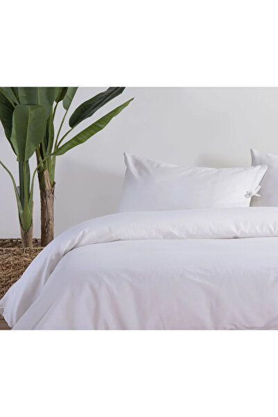 Nef Nef Homeware Queen Size Cotton-Linen Bedsheet 240x270 Ecru