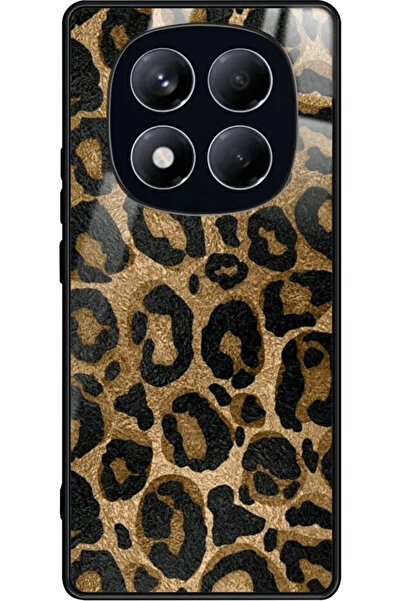 OSG Xiaomi Redmi Note 14 Pro 4g Compatible Brown Leopard Pattern Premium Shock Protective Phone Case