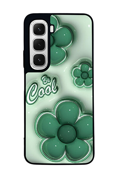 BGAKSESUAR حافظة سوداء متوافقة مع هاتف Infinix Hot 60 - سيليكون ناعم، واقي، غ...