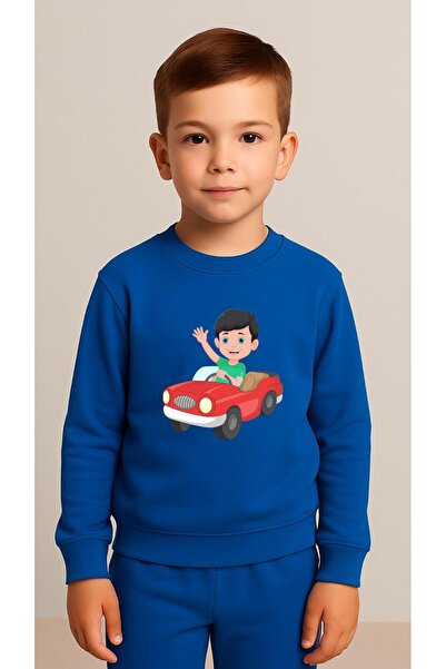 playwear Dječji set majica CRVENI AUTO Štampano za devojčice i dečake Okrugli...