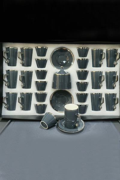 Generic Attractive 37-piece tea set with cups and saucers