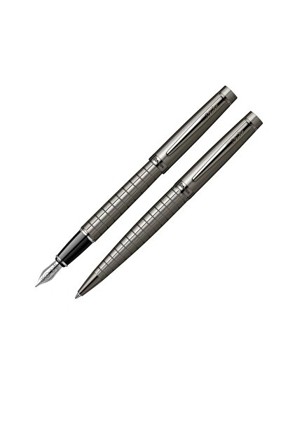Scrikss Pen Set 38 Fountain & Ballpoint Pens Carbon Gray Luxury Box