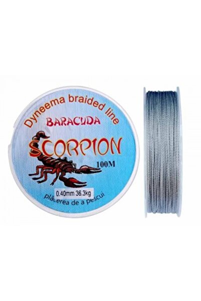 Baracuda Dyneema Scorpion textile thread 100 m, gray color 0.16 mm
