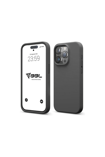 BABİLDEN iPhone 14 Pro Max Kılıf İnce Sıvı Silikon 3 Katmanlı Tam Kaplamalı Y...