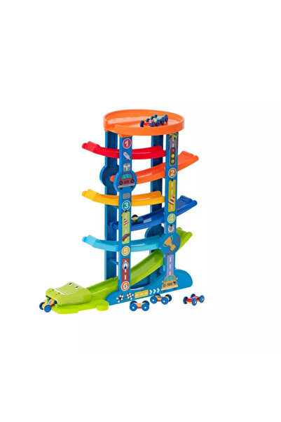 Gonga Pista pentru masinute pe 7 nivele, multicolor,Gonga® Multicolor