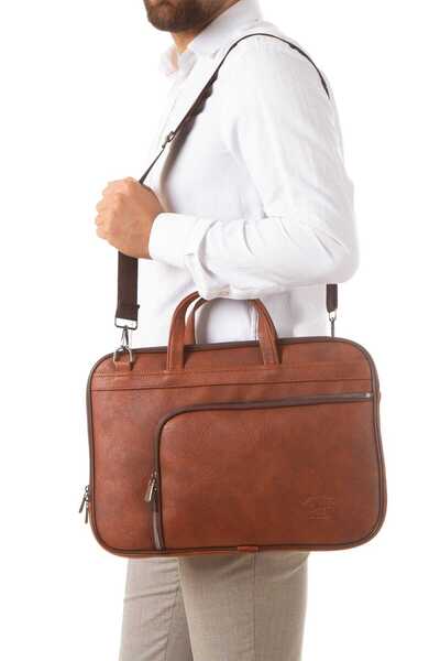 CERFF LEATHER CLUP Document & Laptop Bag