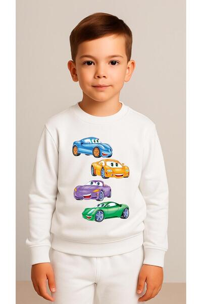 playwear Παιδικό Φούτερ Σετ 4ARABA με στάμπα για κορίτσια και αγόρια, με λαιμ...