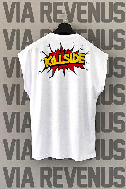 Vordevia Αθλητικό μπλουζάκι Killside Back με τύπωμα Zero Sleeve 100% βαμβάκι