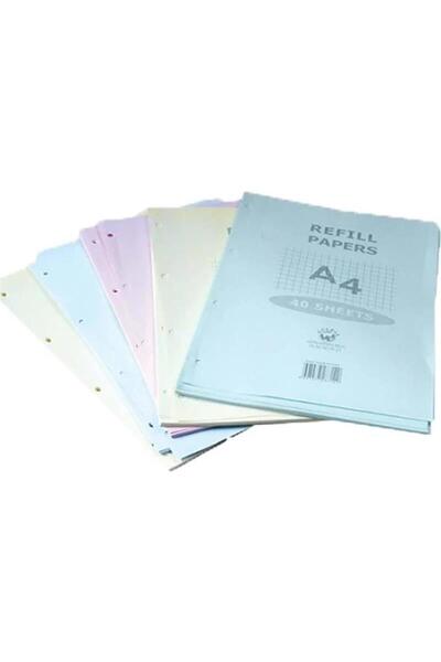 Gülpaş Kolej Yedeği A4 Kareli (beyaz pembe mavi yeşil sarı)