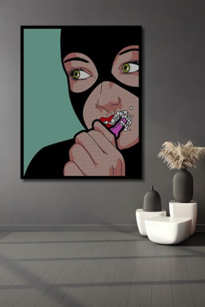 Caddemia Tablou decorativ din lemn, pătrat, cu aspect de ramă, pentru curățar...