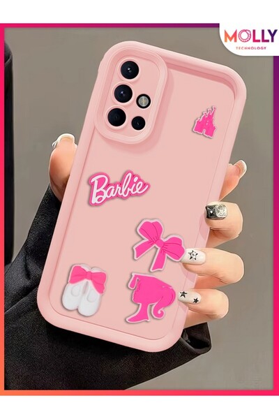 Molly حافظة سيليكون لطيفة للفتيات من سامسونج جالاكسي A51 ذات حواف وردية رملية...