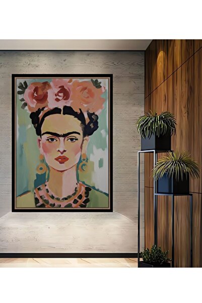 Caddemia Tablou decorativ din lemn, cu aspect de ramă, Frida Kahlo, pentru ca...