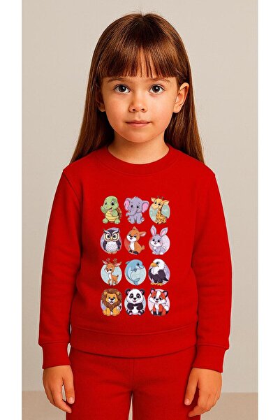 playwear Set pentru copii Hanorac cu imprimeu DEER FOX pentru fete și băieți,...