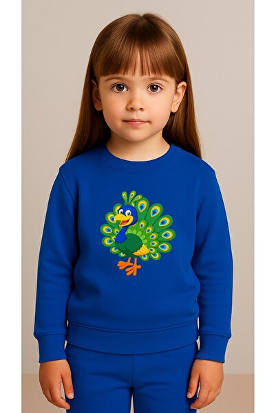 playwear Dječji set majica PEACOCK sa printom za devojčice i dečake, okrugli ...