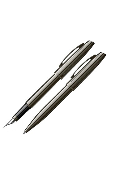 Scrikss Pen Set 39 Fountain & Ballpoint Pens Titanium Luxury Box