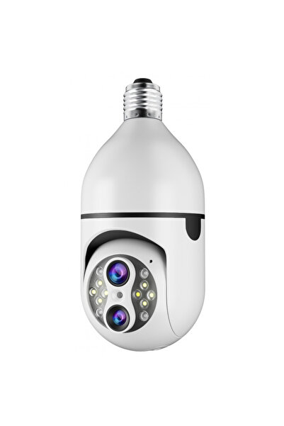 Trendoro 360° WiFi Bulb Surveillance Camera, Color Night Vision, Compatible with IOS & Android